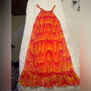 Beautiful vibrant Jessica Simpson dress